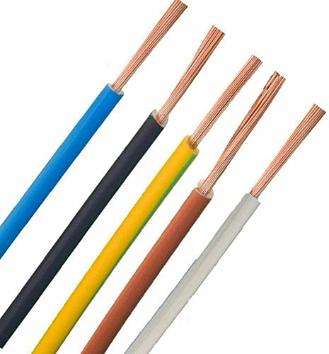 Verdrahtungsleitung H07V-K 0,5mm² 0,75mm² 1mm² 1,5mm² 2,5 mm² 4mm² 6mm² 10mm² 16 mm ² schwarz blau grün gelb grau braun *Meterware* PCV Einzelader feindrähtig, Größe: 10,0mm², Farbe: Rot von MPS-Contact