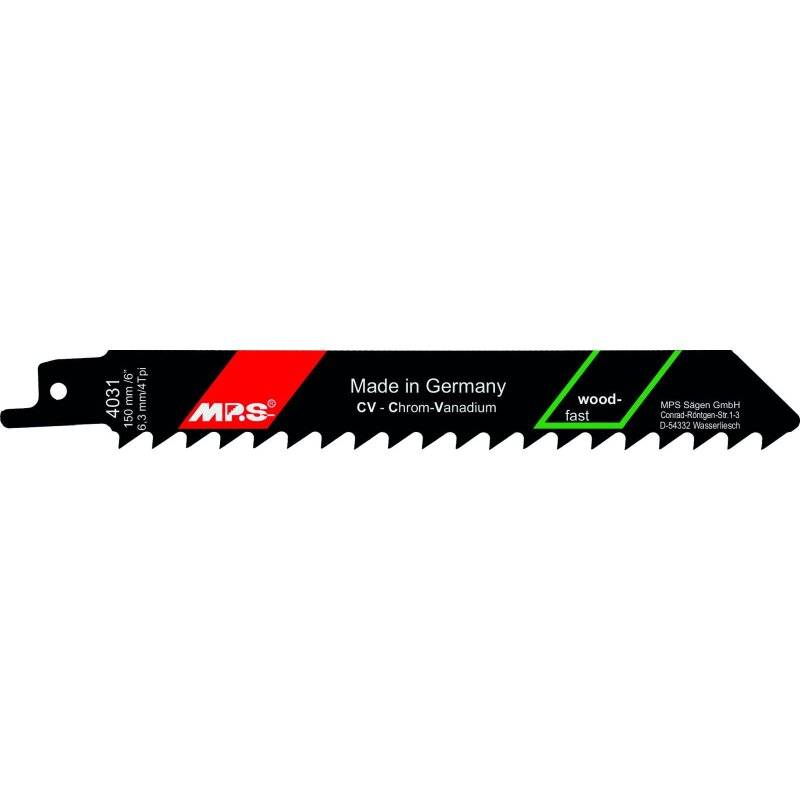 MPS Säbelsägeblatt Classic-Line für Holz rauer Schnitt 150mm lang - 5 Stück von MPS Sägen GmbH