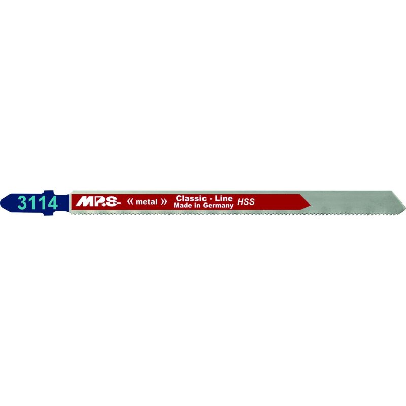 MPS langes Stichsägeblatt Classic-Line gerade Schnitte in Metall bis 3 mm - 5 Stück von MPS Sägen GmbH