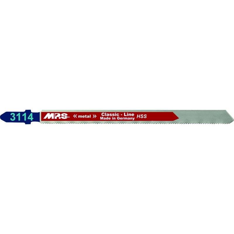 MPS langes Stichsägeblatt Classic-Line gerade Schnitte in Metall bis 3 mm - 5 Stück von MPS Sägen GmbH