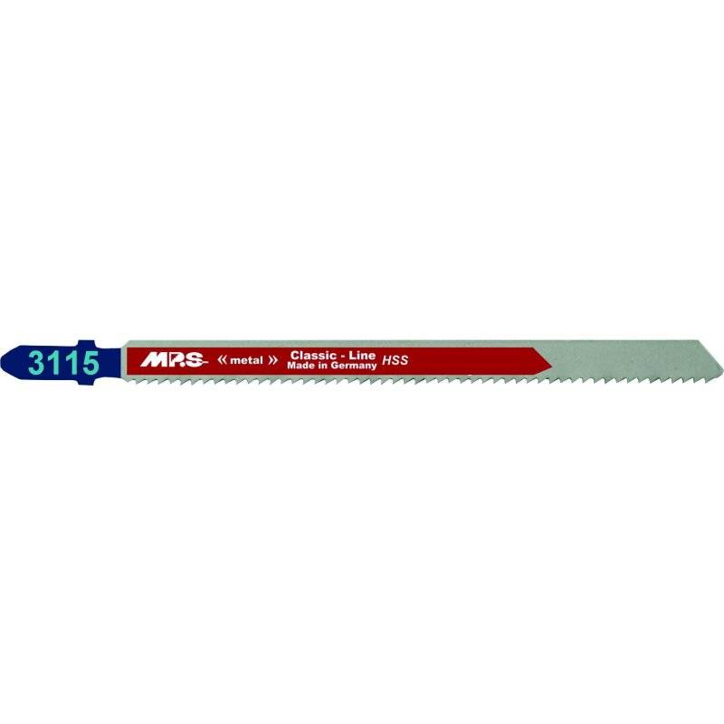 MPS langes Stichsägeblatt Classic-Line gerade Schnitte in Metall bis 6 mm - 5 Stück von MPS Sägen GmbH
