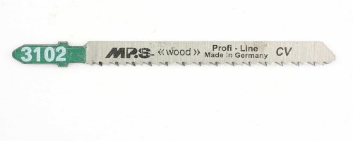 5 MPS CV Stichsägeblätter 3102 - Stichsägeblätter für Holz - Einsetzbar wie Bosch T101BR von MPS