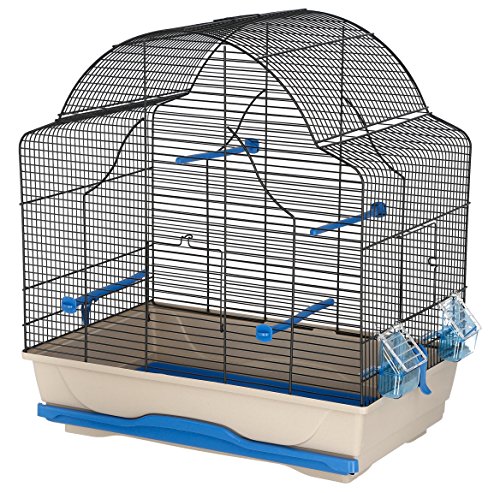 Kerbl Pet MPS 82916 Vogelkäfig Gabbia Daisy 56 x 36.5 x 62 cm, blau/grau von Kerbl