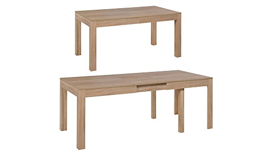 MPS groß praktisch Tisch WENUS 160-300x90x76cm Eiche Sonoma 4-12 Personen Esstisch mit ausziehbarer Tischplatte auf 300 cm von MPS