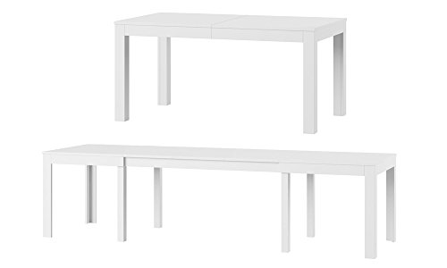 MPS groß praktisch Tisch WENUS 160-300x90x76cm Weiß Matt 4-12 Personen Esstisch mit ausziehbarer Tischplatte auf 300 cm von Szynaka Meble