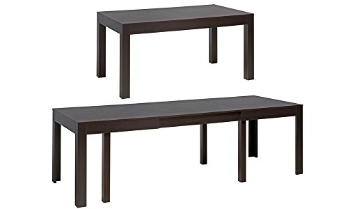 MPS groß praktisch Tisch WENUS 160-300x90x76cm Wenge 4-12 Personen Esstisch mit ausziehbarer Tischplatte auf 300 cm von MPS