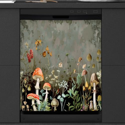 Pilz- und Blumen-Geschirrspüler-Magnetabdeckung für Waschmaschine, Kühlschrank, wiederverwendbar, wasserdicht, elektrische Abdeckung Pilz- und Blumen-Geschirrspüler-Magnetabdeckung für Waschmaschine, Kühlschrank, wiederverwendbar, wasserdicht, elektrische Abdeckung von MPTPTM
