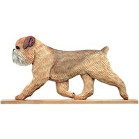 Brüsseler Griffon Dig | Hund Im Gang Topper - Mehrere Farben Erhältlich von MPWoodcarver