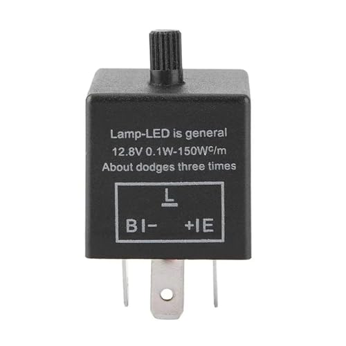 12 V 3-poliges einstellbares LED-Blinkrelais for Motorrad-Blinker, LED-Blinkkonverter, Werkzeug, Elektronik-Regler-Kit von MPYJDTOI
