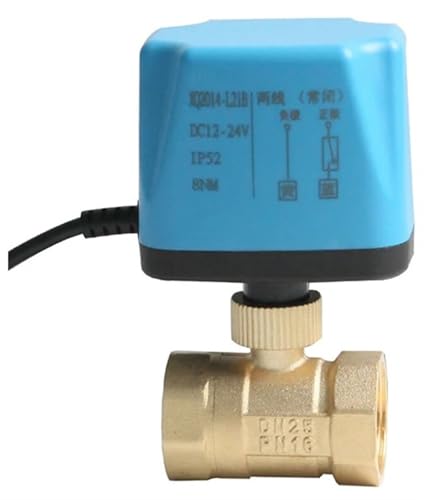 MPYJDTOI 1/2" 3/4" 1" 2" Normalerweise geschlossener motorisierter Kugelhahn 220V 12V 24V 2-Draht-Messing-Elektrokugelhahn Ersetzen Sie das Magnetventil(220VAC_Normally Open) von MPYJDTOI