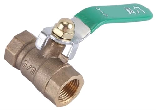 MPYJDTOI 1 Zoll Innengewinde auf Außengewinde Messing Wasser Öl Luft Gas Kraftstoffleitung Absperrung Grüner Griff Verdickter Kugelhahn Pneumatisch 1/2 3/4 1/4 3/8(1") von MPYJDTOI