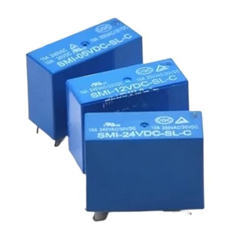 MPYJDTOI 2 Teile/los Leistungsrelais SMI-05VDC-SL-C SMI-12VDC-SL-C SMI-24VDC-SL-C 5 V 12 V 24 V 10A 5Pin Relais(12V) von MPYJDTOI