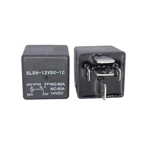 MPYJDTOI 2 Teile/los SLDH Serie 12V 24V DC Relais 5Pin 60A 14VDC Automobil Relais PCB Typ SLDH-12VDC-1C SLDH-24VDC-1C(SLDH-12VDC-1C) von MPYJDTOI