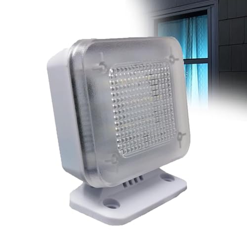 MQDLJSE Simuliertes Fernsehlicht mit mattierter Linse, Dummy-TV-Simulator, Fernsehsimulator mit 12 LEDs und 4 wählbaren Programmen, energieeffiziente TV-Atrappe mit Timer von MQDLJSE