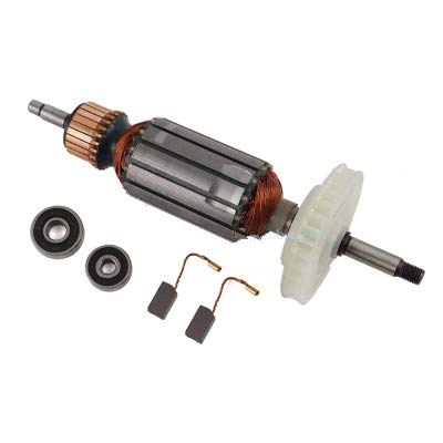 MQEIANG 220V / 240V-Anker-Rotor-Anker-Ersatz für Dewalt N262659 401702-10 DW803 100 DW810 DW811 Black & Decker 6288 Winkelschleifer (Color : Rotor Bearing Brush) von MQEIANG