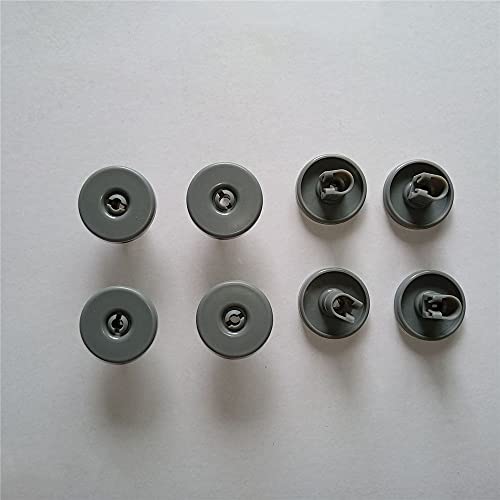 MQEIANG 8pcs Spülmaschinenräder Korb für AEG/Favorit/Privileg/Zanussi Spülmaschinenteile 40mm Durchmesser Ersatzteile von MQEIANG