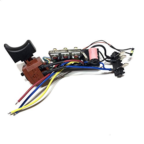 MQEIANG Schalter Strom Supply Board 50027245 for Worx WU175 WX175 WX373 WX175.1 WX175.9 WX175.1 WX373.1 WX373.3 WX373.5 WX373.9 WX373.M (Color : 4 Wires on Switch) von MQEIANG
