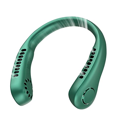 Nackenventilator Tragbarer Hals Ventilator, 2600mAh Mini USB Halsventilator Leise Wiederaufladbar Neck Fan 3 Geschwindigkeiten Halsventilatoren Persönlicher Ventilator für Sport,Reisen,Außen,Geschenk von MQLAE