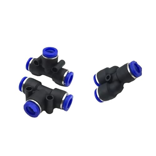 1 PY PE-Serie TY-Form T-Stück 4 6 8 10 12 16 mm T-Anschluss Pneumatik-Rohrverbinder Rohr Luftschlauch Schnellverschluss-Armaturen Pneumatik-Anschluss(Pe14) von MQNNCNZY