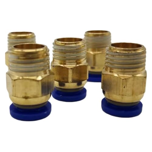 30/50/100 STÜCKE pneumatischer Steckverbinder PC Außengewinde - M5 M6 1/8 1/4 Rohr PC4 6 8 mm Schubluftrohr gerade durch PC6 8-01 02(Pc8-02,50pcs) von MQNNCNZY