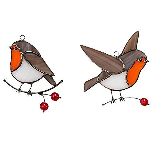 MQODLFP 2 Stück hängende Vögel auf Draht hoch gebeizte Acryl-Fensterpaneele Home Room Decor Sitzen & Flaying MQODLFP 2 Stück hängende Vögel auf Draht hoch gebeizte Acryl-Fensterpaneele Home Room Decor Sitzen & Flaying von MQODLFP