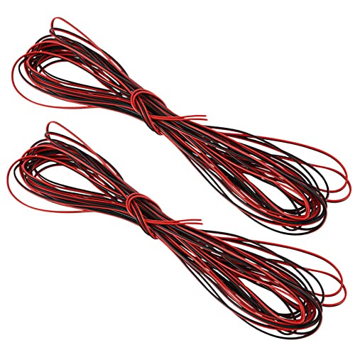 MQODLFP 2 x 22 Gauge 15 m rot schwarz Reißverschluss Draht AWG Kabel Strom Erdlitze Kupfer Auto MQODLFP 2 x 22 Gauge 15 m rot schwarz Reißverschluss Draht AWG Kabel Strom Erdlitze Kupfer Auto von MQODLFP