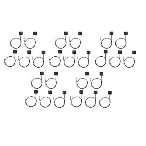 MQODLFP 25 Stück Momentanschalter Momentary Push Button On Off Schalter 12V 24V Mount Mini Knopfschalter von MQODLFP