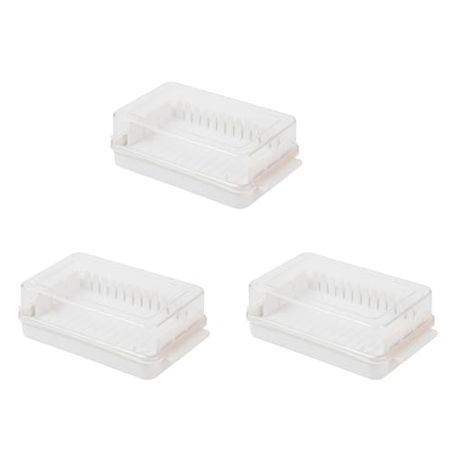 MQODLFP 3 x Butterschneide-Aufbewahrungsbox, Butterdose, Schneider mit Deckel, Käsehobel, Tablett, Behälter, Haushaltsküchenwerkzeug, 1 von MQODLFP