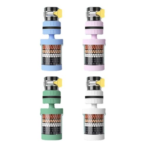 MQODLFP 4 Stück Universal abnehmbare und waschbare Küche erweiterbar drehbar Wasserhahn Filter Sechsschichtiges spritzwassergeschütztes PP + ABS + PVC MQODLFP 4 Stück Universal abnehmbare und waschbare Küche erweiterbar drehbar Wasserhahn Filter Sechsschichtiges spritzwassergeschütztes PP + ABS + PVC von MQODLFP