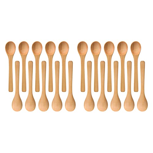 MQODLFP 60 Stück Mini Holzlöffel Kleine Suppenlöffel Servierlöffel Gewürze Löffel Holz Honig Teelöffel Holz Braun MQODLFP 60 Stück Mini Holzlöffel Kleine Suppenlöffel Servierlöffel Gewürze Löffel Holz Honig Teelöffel Holz Braun von MQODLFP