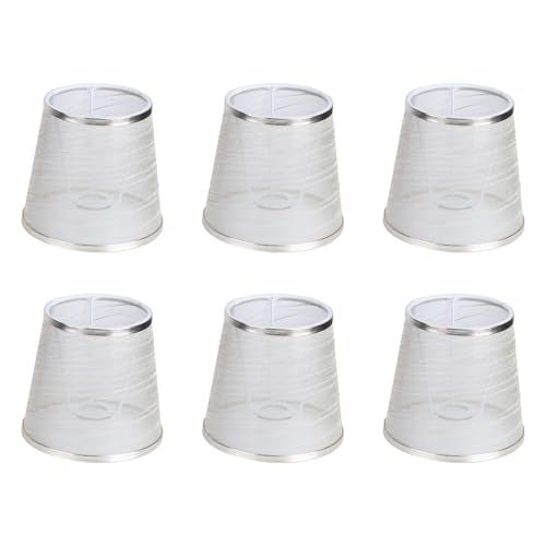 MQODLFP 6X Nachttisch Mini Transparent Lampenschirm Kronleuchter Stoff Lampe Wand Lampe Schreibtisch Lampe Schale Deckel von MQODLFP