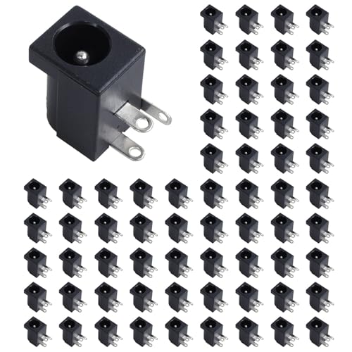 MQODLFP 900 Stück DC Power Jack Socket 2,1 mm x 5,5 mm Typ PCB Mount DC-005 von MQODLFP