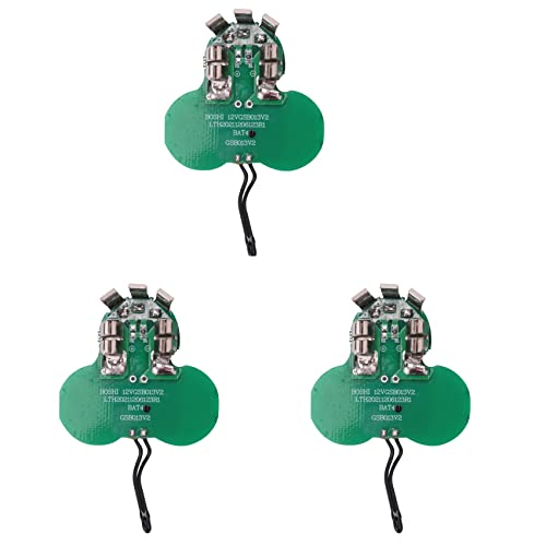 MQODLFP BAT411 Akku-Leiterplatte für 10,8 V 12 V Akku BAT412A 2607336013 2607336014 schnurlose Elektrowerkzeuge, 3 Stück von MQODLFP