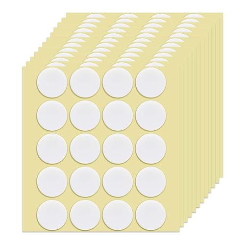 MQODLFP DIY-Kerzenmaterial, 240 Stück, Doppelseitiges Klebeband für Kerzendochte, Aufkleber Zur Befestigung Von Kerzendochten, Durchmesser 20 Mm, Dicke 1 Mm, Einfach zu Verwenden von MQODLFP