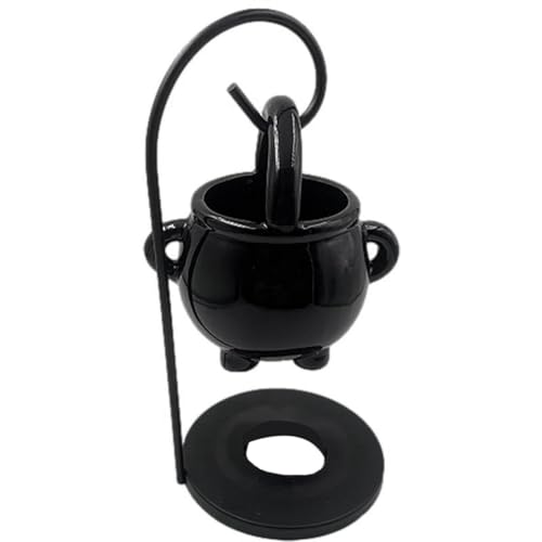 MQODLFP Hängender Kessel Wachsbrenner Hexenkaldron Topf Kerzenhalter ätherisches Öl Weihrauch Aroma Diffusor Kerze Teelicht Dekor MQODLFP Hängender Kessel Wachsbrenner Hexenkaldron Topf Kerzenhalter ätherisches Öl Weihrauch Aroma Diffusor Kerze Teelicht Dekor von MQODLFP