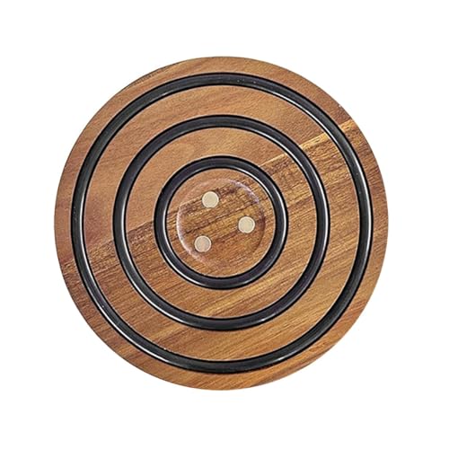 MQODLFP Magnetische Topfmatte aus Holz, Tischplatte, Wärmedämmmatte, runde Holzkasserolle mit Magnetfuß, Topfmatte aus Holz MQODLFP Magnetische Topfmatte aus Holz, Tischplatte, Wärmedämmmatte, runde Holzkasserolle mit Magnetfuß, Topfmatte aus Holz von MQODLFP