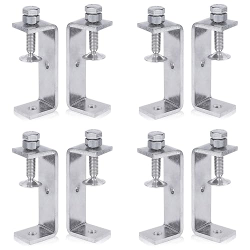MQODLFP Metallklemme, robuste Klemme, C-Klemme, Holzbearbeitungsklemme mit breiten Backenöffnungen (65 mm), 8 Stück von MQODLFP