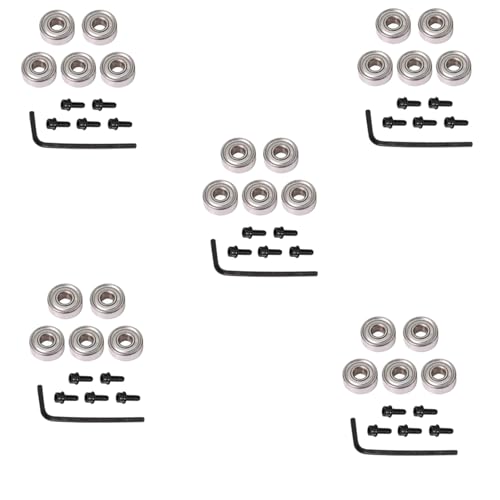 MQODLFP Oberes Kugellager-Fräser-Set, Kugellager-Zubehör-Set, innen 4,76 mm, außen 12,7 mm, 5 Stück von MQODLFP