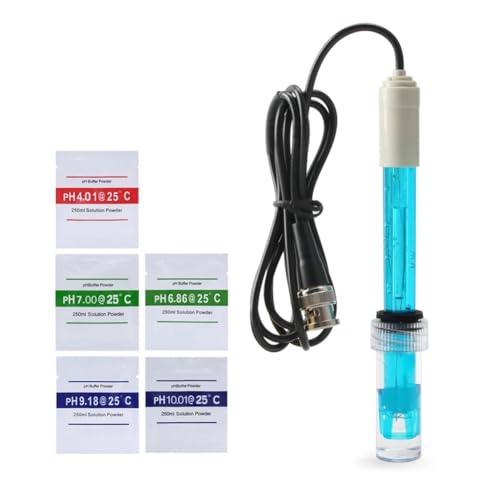 MQODLFP PH Ersatzsonde mit BNC-Schnittstelle, 300 cm Kabel, 0-14 PH Q9 Sondenregler, Oxidationsreduzierungspotentialsensor MQODLFP PH Ersatzsonde mit BNC-Schnittstelle, 300 cm Kabel, 0-14 PH Q9 Sondenregler, Oxidationsreduzierungspotentialsensor von MQODLFP