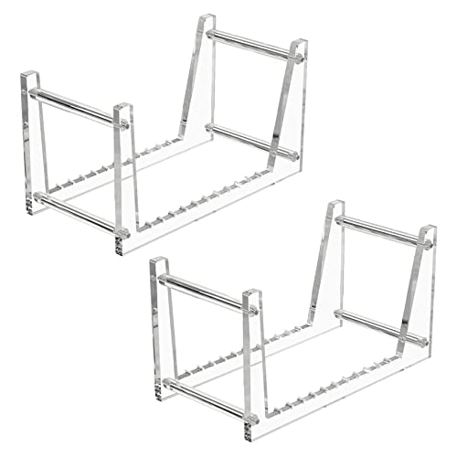 MQODLFP Transparenter Vinyl-Schallplattenständer für Schreibtisch-Alben, Acryl-Vinyl-Schallplattenregal, 50 Stück, 2 Stück von MQODLFP