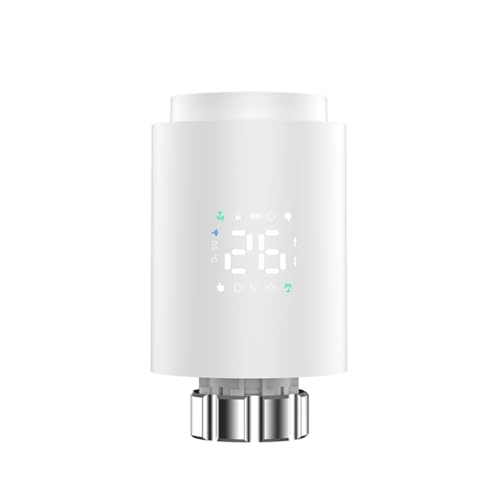 MQODLFP Tuya Smart ZigBee Heizkörperaktor TRV Programmierbares Thermostat-Heizkörperventil, App-Fernbedienung, einfache Installation, einfache Bedienung, Weiß MQODLFP Tuya Smart ZigBee Heizkörperaktor TRV Programmierbares Thermostat-Heizkörperventil, App-Fernbedienung, einfache Installation, einfache Bedienung, Weiß von MQODLFP