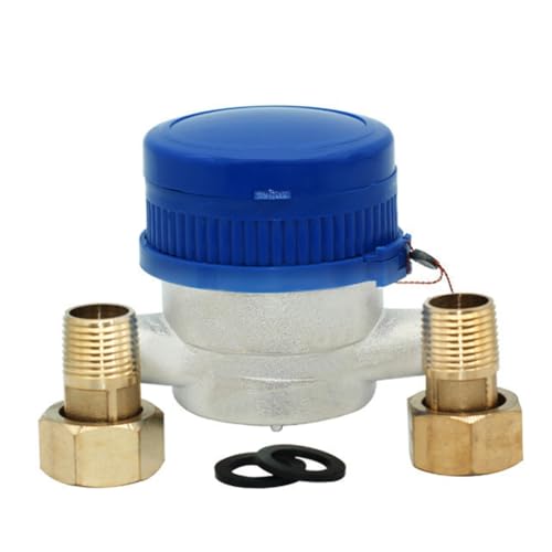 MQODLFP Wasserzähler für den Garten, kalibrierter Messing-Wasserzähler, Einzelstrahl-Wasserzähler, Trockenkaltwasserzähler von MQODLFP