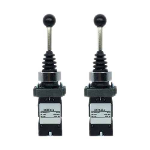 MQODLFP XD2PA24CR 4NO 4 Positionen Momentary Spring Return Wobble Stick Joystick, 2 Stück von MQODLFP