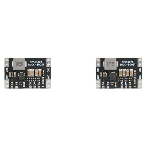 MQODLFP XL63020 TPS63020 Lithium-Batterie, USB, automatischer Boost, Step-Up-Down-Modul, Mikrocontroller, Leistung, geringe Welligkeit, 3,3 V, 2 Stück MQODLFP XL63020 TPS63020 Lithium-Batterie, USB, automatischer Boost, Step-Up-Down-Modul, Mikrocontroller, Leistung, geringe Welligkeit, 3,3 V, 2 Stück von MQODLFP