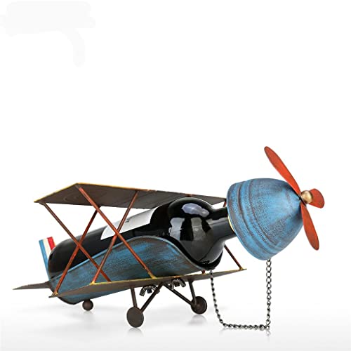 MQPALZKD Flugzeug-Weinregal Whisky Metall Weinflaschenregal Desktop Weinregal Dekoratives Weinflaschenregal von MQPALZKD