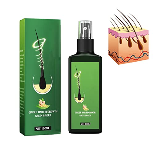 Growthplus Nourishing Ginger Spray, Regrowth Nourishing Ginger Spray, Ginger Hair Growth Serum Spray, 100ml Organic Growth Plus, Natural Hair Growth for Men Women (1Pcs) von MQSHUHENMY