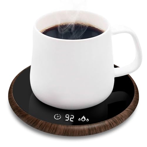 Coffee Cup Heater, Electric Intelligent Drink Cup Warmer with Touch Tech & LED Backlight, Coffee Mug, Milk Cup Warmer with Two Temperature Settings von MQUPIN