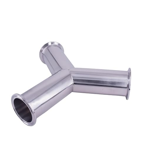 MQXFCZUX 25mm 1" Pipe OD 1.5" Tri Clamp Y Shaped 3 Way SUS 304 Stainless Steel Fitting Spliter Homebrew Beer Wine von MQXFCZUX
