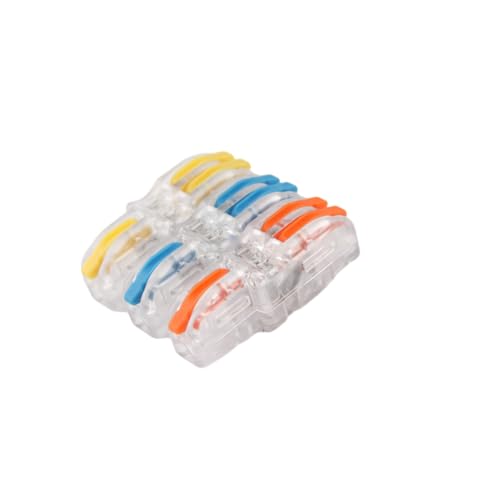 MQXFCZUX 5 Stück Quick Cable Connection Clamp Terminal Wiring Joint Wire Connectors Push (5pcs-3 in 9 out) von MQXFCZUX