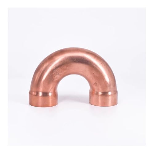 MQXFCZUX Copper 180 Elbow Plumbing Pipe Fitting Water Gas Oil Scoket Weld Coupler End Feed 180 DEG 42mm x1.2mm x95 von MQXFCZUX
